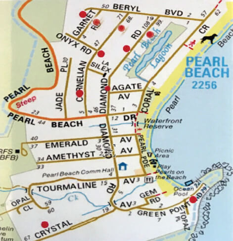 Pearl Beach Art Trail Map